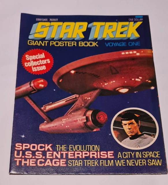 Star Trek Giant Poster Book Voyage One 1976 MINT Condition