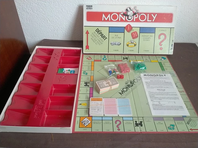 Vintage des années 70, version du populaire jeu de société monopole commercial propriété par John Waddington Ltd Photo Stock - Alamy