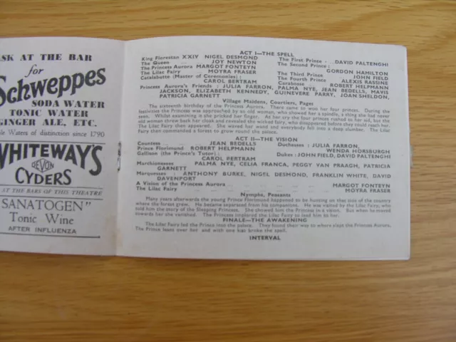 1942 THE SLEEPING PRINCESS Robert Helpmann Margot Fonteyn SADLER’S WELLS BALLET 2