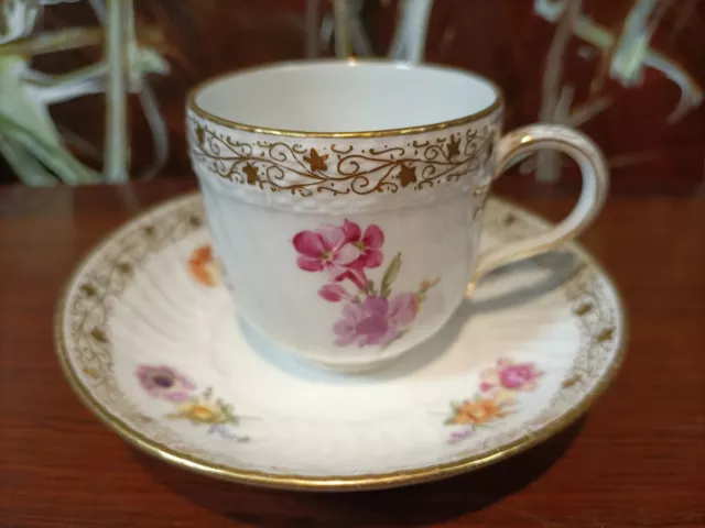 KPM Berlin - Neuosier Colorful Flower - Classy Espresso Cup with Saucer