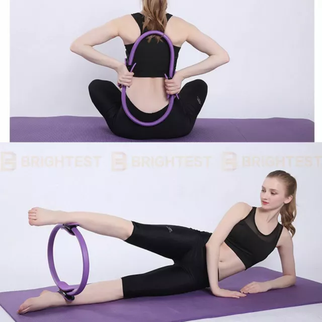 Pilates Ring Exercise Resistance Yoga Gym Rings Fitness Magic Circle Foam Grip 3