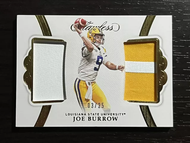 Charitybuzz: 2020 Flawless Football Dual Rookie Patch 10/10 Joe Burrow & Tua  Tagovailoa