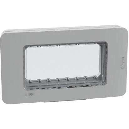 Matixgo - Placca Ip55 4M Grey ( BTICINO cod. 28604G )