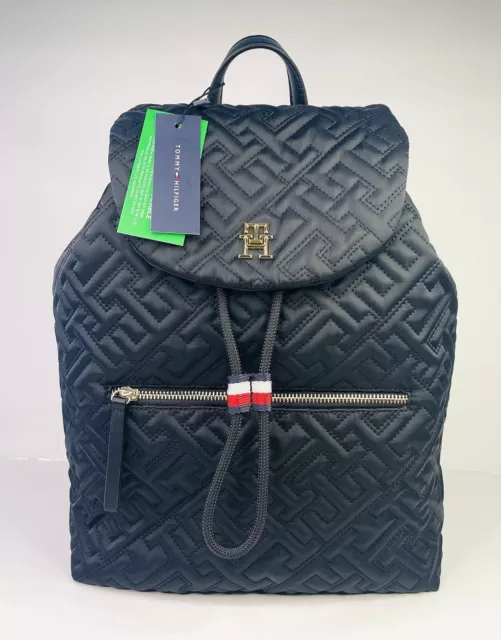 Tommy Hilfiger Women Medium Blue Backpack BRAND NEW