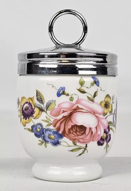 Royal Worcester BOURNEMOUTH PINK ROSE Egg Coddler Cup 3"+ England