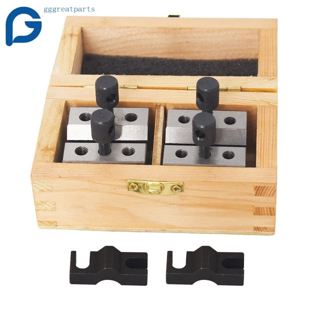 19/32" Capacity Ultra Precision V Block & Clamp Set 1-3/8" x 1-3/8" x 1-3/16"