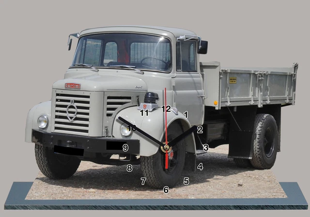 Camion Berliet GRH 230 6x4 Benne Marrel Rouge 1976 - Hachette 1/43 N°96