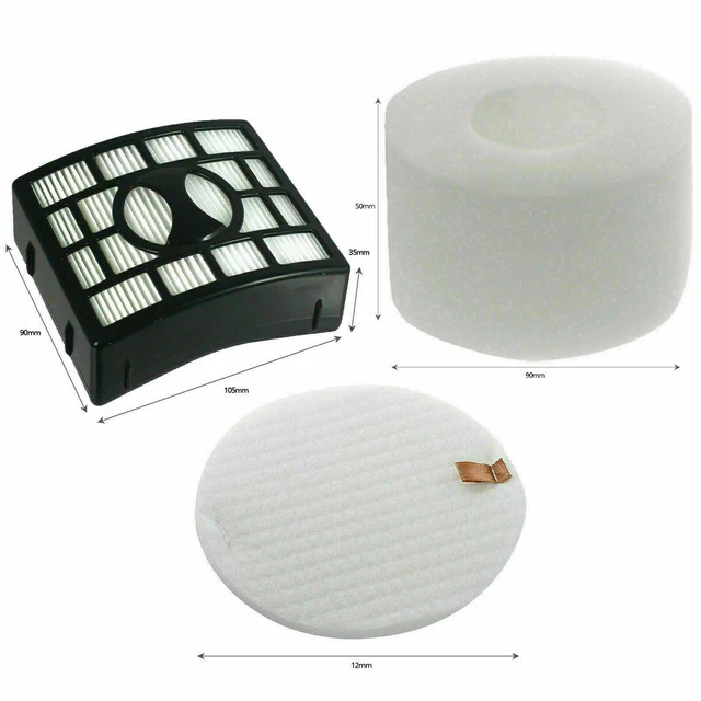 4 Stück Shark Staubsaugerfilter Set, Schaumstofffilter Ersatz, Shark Filter Kompatibel mit Shark NZ801UKT, NV680, NV681, NV682, NV801, N803, UV810, AZ910(Weiß
