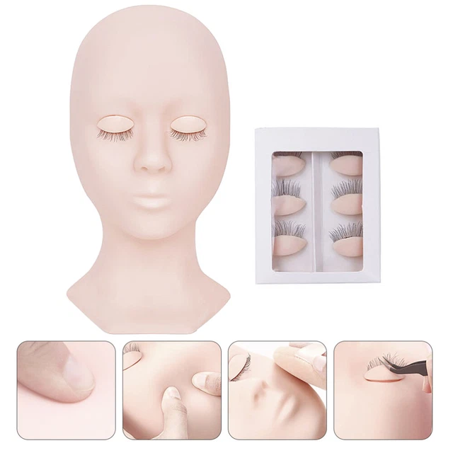 Poupée De Pratique Des Cils Modèle Tête À Greffer Mannequin Cheveux Maquette