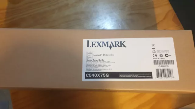 New & Genuine Lexmark C540X75G Waste Toner Bottle - 36,000 Pages