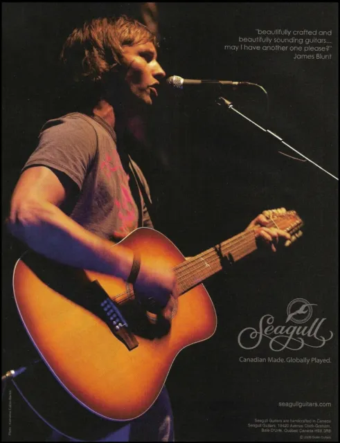 James Blunt Godin Seagull acoustic guitar 2006 ad 8 x 11 advertisement print