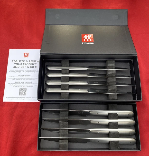 ZWILLING PORTERHOUSE STAINLESSSTEEL 8Piece Steak Knife Set 55.00
