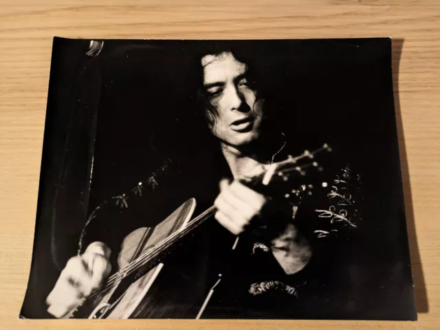 Led Zeppelin Jimmy Page, rare promotional press photo from 1972