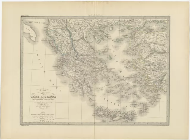 Antique Map of Greece