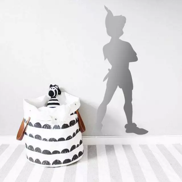 Peter Pan Wall Decal, Peter Pan Shadow Wall Decal, Peter Pan Decal, Disney r1891