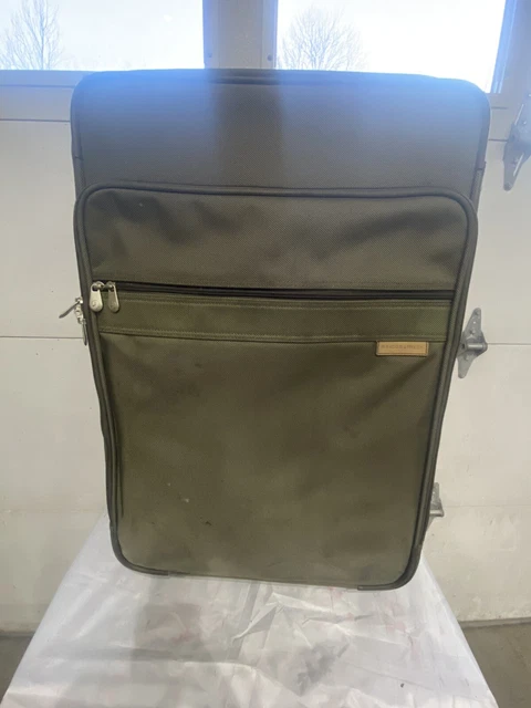 Briggs & Riley U26NX 26” Expandable Wheeled Suitcase Olive Ballistic Nylon
