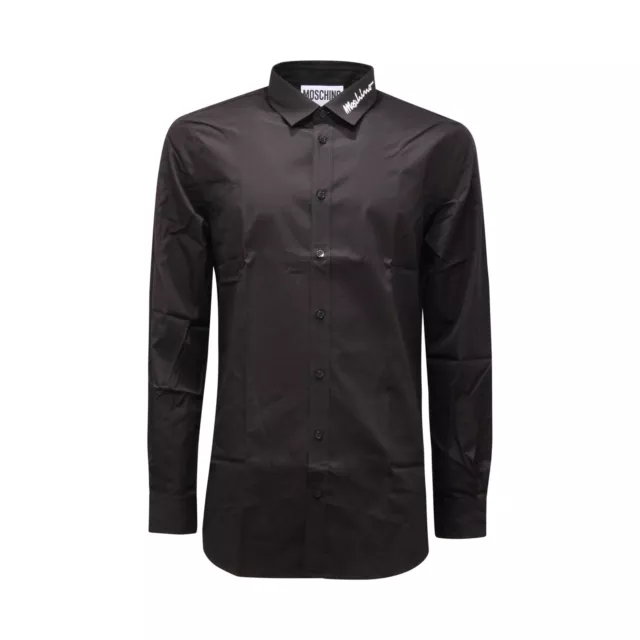 0459AT camicia uomo MOSCHINO COUTURE man shirt black