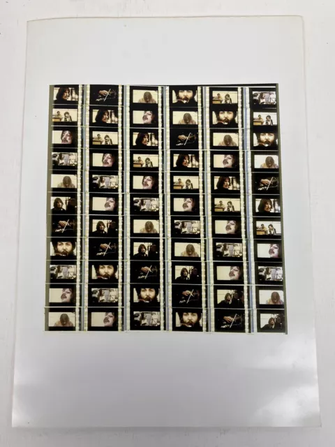 THE BEATLES original Colour Contact Sheet c.1970 shots from Let It Be Sessions