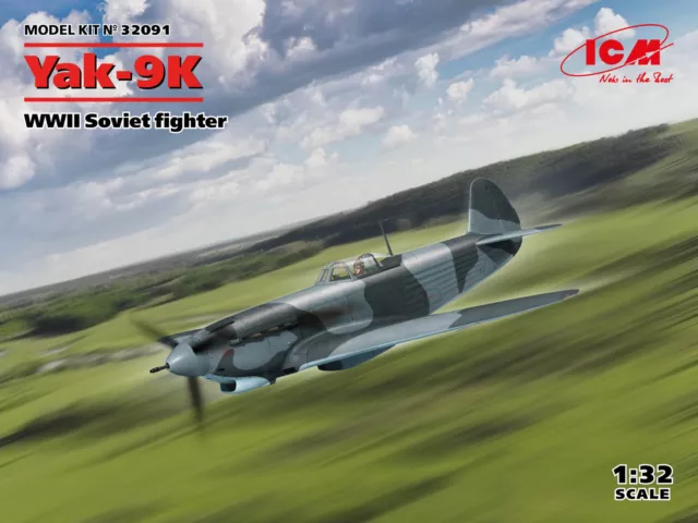 ICM 32091 - 1:3 2 Yak-9K,Seconde Guerre Mondiale Soviet Fighter - Neuf