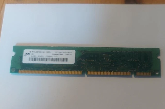 SDRAM 128 MB PC-133 CL3 Micron Technology MT8LSDT1664AG-133E1 - Accessoires informatique