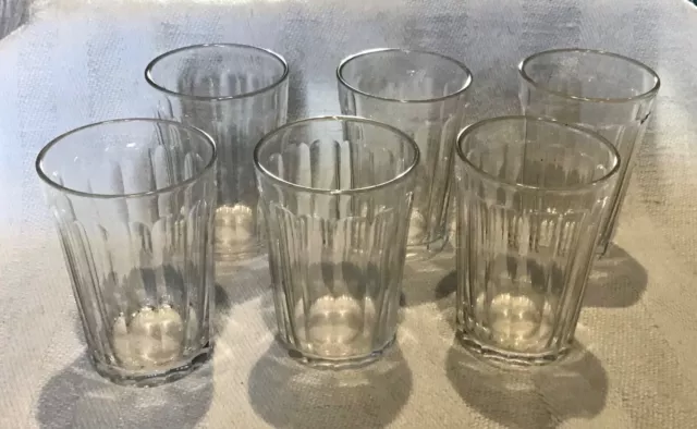 Série 6 Verres à apéritif Anciens modèle CHICAGO Cristal de Baccarat.