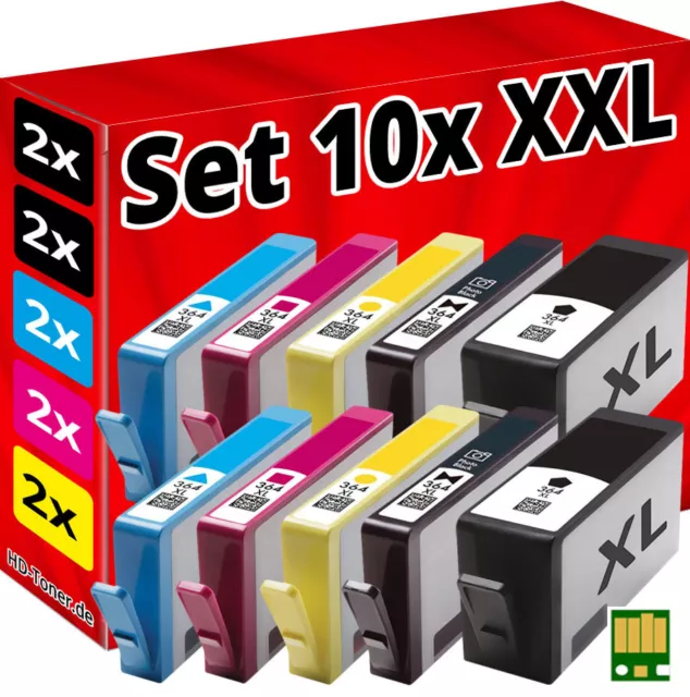 10 Stampante Cartucce per HP-364 5510 5514 5515 5520 5522 5524 6510 6520 7510