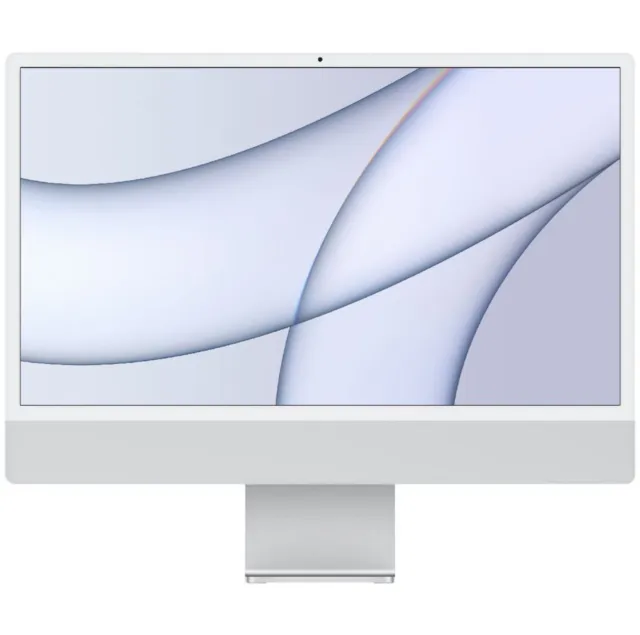 Apple iMac 24" (256GB SSD, Apple M1, 3.20GHz, 8GB, 8-Core GPU) Silver - MGPC3X/A