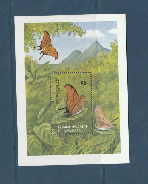 Dominique Dominica  bloc faune insecte papillon 1982 num: bf 76