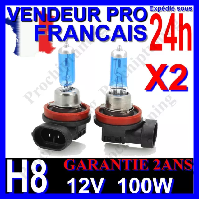 X2 Ampoules Xenon H8 100W Lampe Pour Voiture Feu Super White Phare 12V Plasma