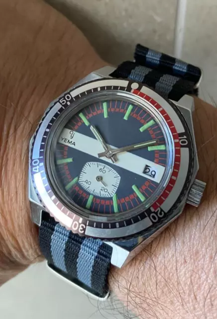 superbe montre de plongée YEMA FE 233-69