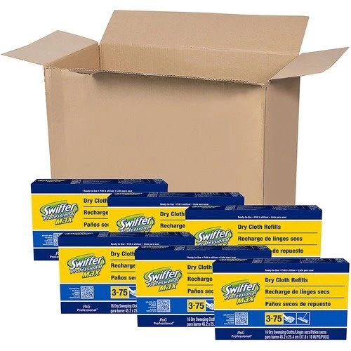 Swiffer Cloth Max, Disposable, 6BX/CT, White (PGC37109CT)