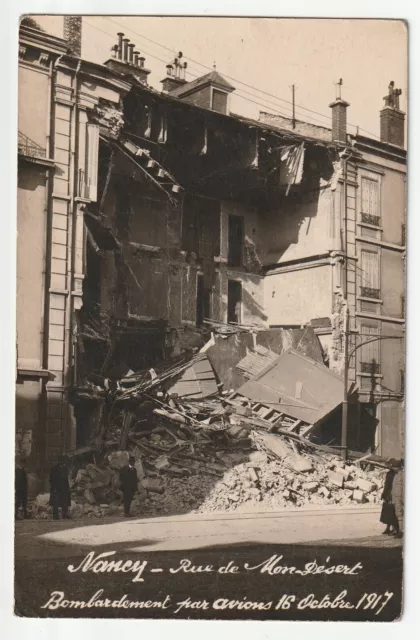 NANCY - Meurthe & Moselle - CPA 54 - Bombardements Guerre - Rue de mon desert