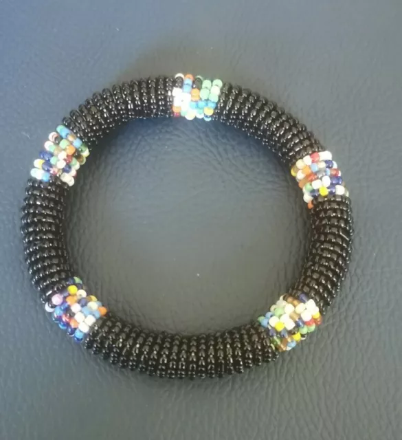 1 X African Ethnic Masaai Bead Bangle Bracelet Jewellery Fairtrade Craft Gift UK