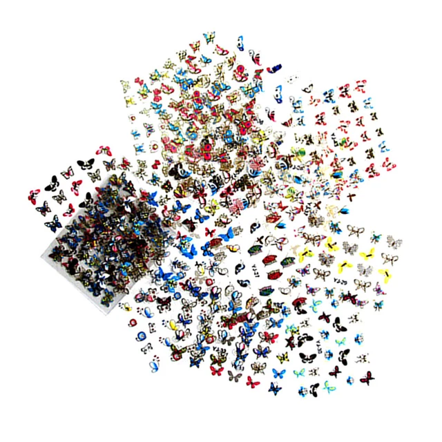 24 PCS/ Maniküre-Charme-Spitzendekor Nailart-Aufkleber Selbstklebend