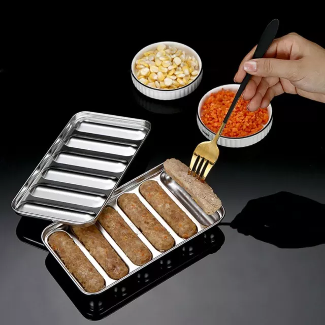 DIY Baked Ham Sausage Maker Box StainlessSteel Sausage Mold Hot Dog Making Mould