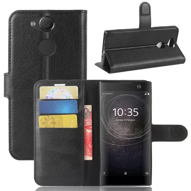 Flip PU Leather Wallet Card Holder Stand Case cover for Sony Xperia XA2 Ultra