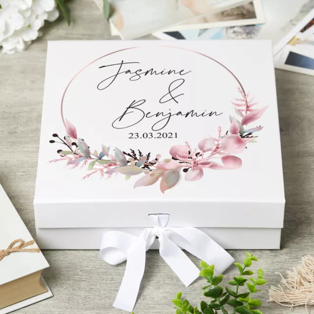 Personalised Keepsake Box Wedding Memory box Gift UV-2