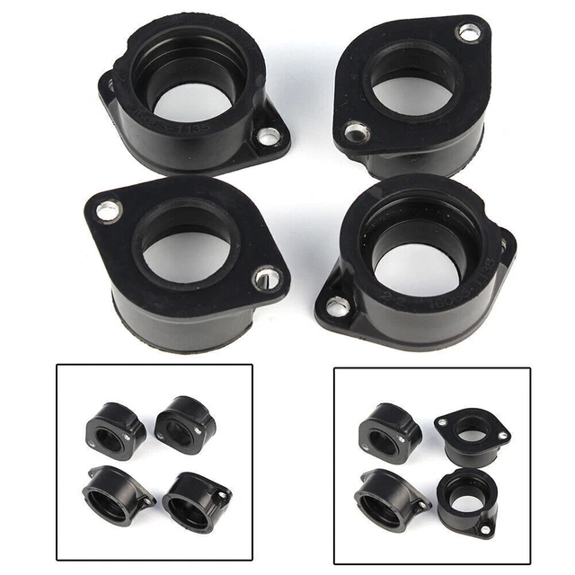 4PCS Carburetor Adapter Intake Manifold Boot Fit Kawasaki KZ1000J1/J2 &K1/K2 LTD