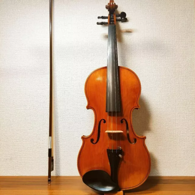 Violin Suzuki No.520 4/4 Natural Made in 1990 Nagoya with Bow