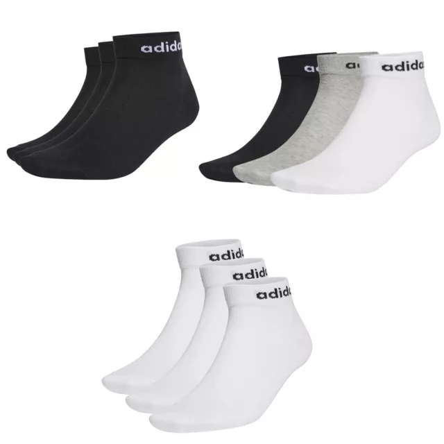 3 Paar adidas NC Ankle Performance Sneaker / Quarter Socken Unisex Kurzsocke