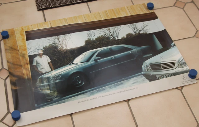 Mercedes Poster Einführung Abstandsregeltempomat 1999 59x84cm int Nr 003