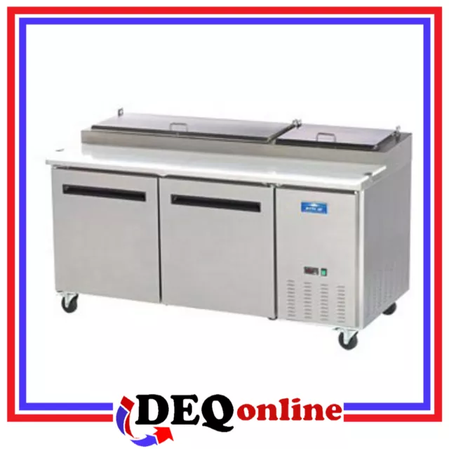 Arctic Air APP71R Two Door Refrigerated Pizza Prep Table Holds 9 Pans Arctic Air APP71R Two Door Refrigerated Pizza Prep Table Holds 9 Pans