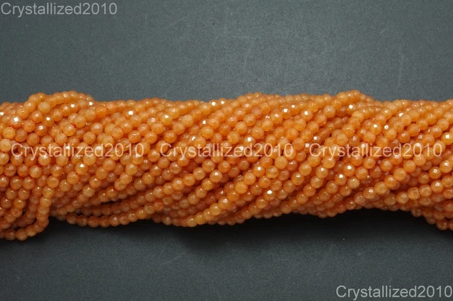 Natural Gemstones 2mm 3mm Faceted Round Spacer Loose Beads 15.5'' Jewelry Design