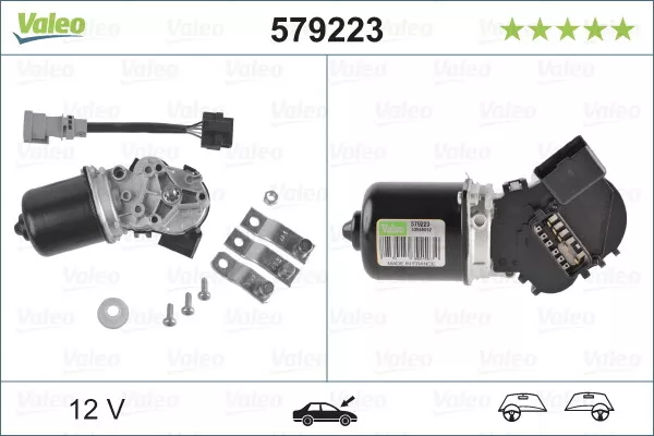 VALEO Scheibenwischermotor Vorne (579223) für Renault Megane I