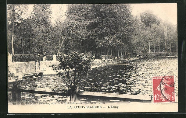 CPA La Reine-Blanche, L´Etang 1909