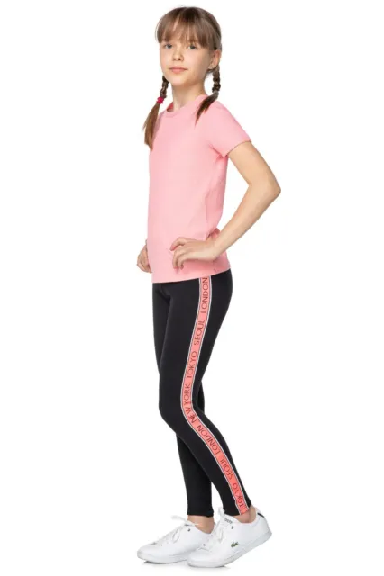 Pantaloni casual al neon ragazze sportivi a righe FS0050