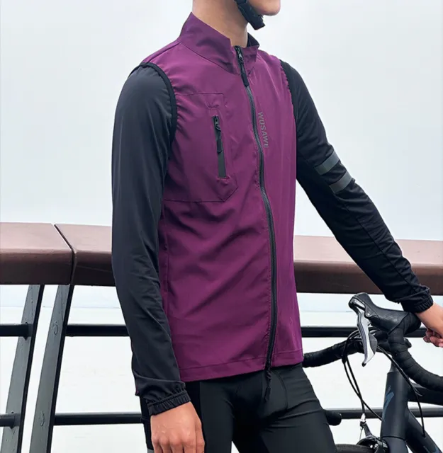 Bike Riding Vest Jacket Mens Breathable Vest Bicycle Tops Loose Coat Sleeveless