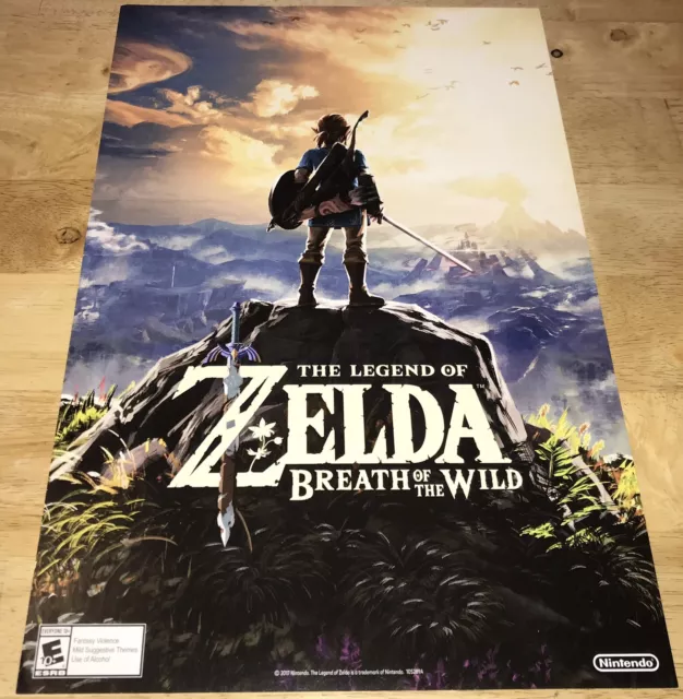 THE LEGEND OF ZELDA LINKS AWAKENING SWITCH GAMESTOP 2 SIDED POSTER 11X17