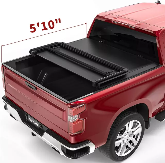 OEDRO 5.8FT TRIFOLD Tonneau Cover Bed for 20192024 Silverado Sierra