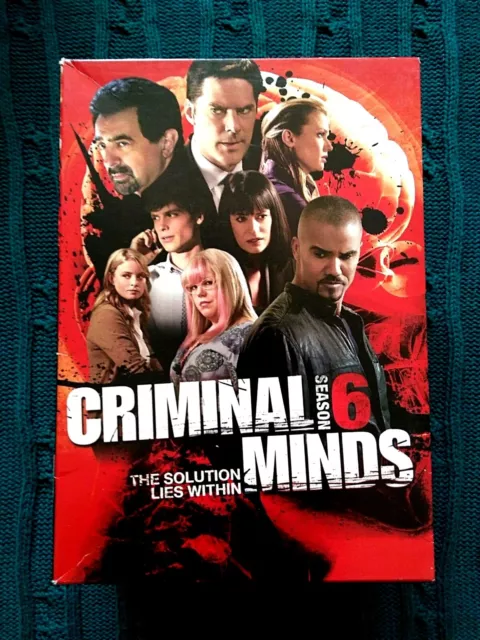 Criminal Minds - Season 6 – Dvd, 6-Disc Box Set- R-1- Like New- Free Shipping